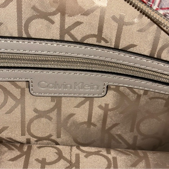 Calvin Klein Multi Color Monogram Nylon Logo Tote Multiple Pockets - Picture 8 of 11